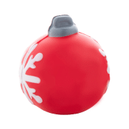 Balle anti-stress en forme de boule de Noël - couleur rouge - poids 21g_4