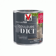 Peinture fer extérieur - Couleurs d'ici® V33 - Bleu encré velours - 0.5 L - Ultra-couvrante et résistante_4