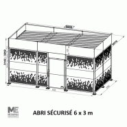 Abri vélos sécurisé Horizon bardages acier_4
