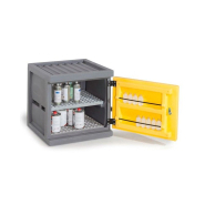 Armoire de sûreté en plastique résistant - Polystore-mini PS 611.2 avec casiers et bac de rétention_4