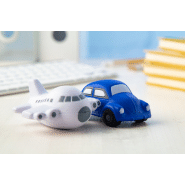 Balle antistress en forme d'avion - couleur blanche - 22 gr_4