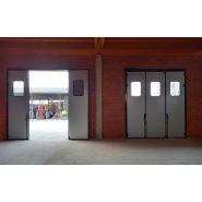 Porte pliante industrielle - Panneaux rigides anti-cambriolage - Hermétique et sécurisée_4