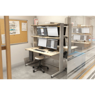Table informatique multi-niveaux modulable pour l'aménagement des espaces techniques, salles serveurs ou laboratoires - DATA_4