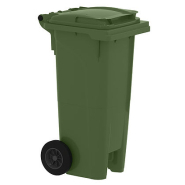 Bac roulant 2 roues 80L - système de verrouillage et tri des déchets_4