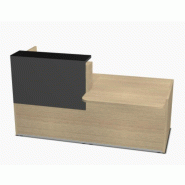 Bureau d'accueil lumineux Tera - MDD - 226, Chêne Canadien, Droite_4