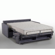 Canapé convertible express Eclipse 140cm - Matelas 18cm - Velours gris anthracite - Fabrication italienne_4
