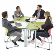 Table scolaire modulable EWT.5-100 - Table pentagonale pour classe flexible - Plateau HPL_5