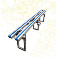 Système de convoyeur à bande avec variateur de vitesse intégré