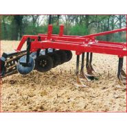 Déchaumeur frontal Maxiculteur avec roues de guidage réglables