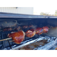 Tournebroche remorquable avec moteur puissant de 250kg