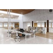 Bureau open space Atreo fabriqué en Italie avec garantie de 2 ans