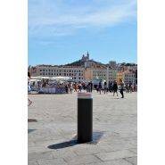 Borne de défense haute résistance - automatique escamotable - motorisation électrique - résistance extrême 1860 kJ - hauteur 1000 mm - BES_4