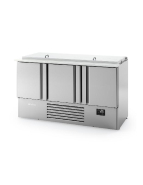 Saladette réfrigérée 3 portes GN 1/1 - Infrico - Dessus en polyéthylène_4