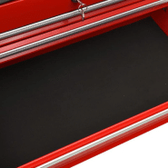 Vidaxl chariot à outils avec 21 tiroirs acier rouge 3056738_4