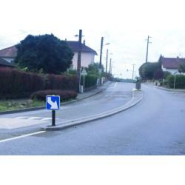 Balises et Balisettes de contournement d'îlot central J5 - Made in France - Conforme NF et CE - Visible à 250m_4