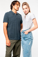 Polo vintage manches courtes homme - Réf: KV2206 - 100% coton - Maille piquée aspect vieilli - Marque Kariban_4