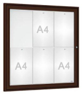 Vitrine extérieure Tradition peinte - Simple face - De 2 à 18 A4 - Plexichocs 4 mm_4