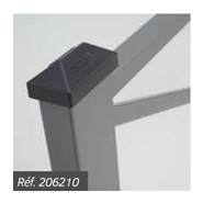 Barrière ORLEANS - Protection pour établissements scolaires et universitaires - Longueur 1470 mm - Cadre simple croix ou grillagé_4