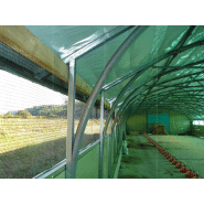 Tunnel isolé en laine de verre pour élevage