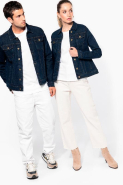 Blouson denim non doublé femme - Réf: K6137 - Kariban - 99% coton denim, aspect vieilli unique_4