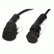 ROLINE Câble de recharge VE type2, 3-Phases, 480VAC (3P+N+E), 32 A, 22 kW, spirale (max. 2m)_4