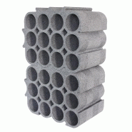 Casier à bouteilles 12 emplacements en polystyrène - empilable et solidaire_4