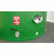 Réservoir de stockage d'engrais liquide, modèle SIGNATURE simple paroi