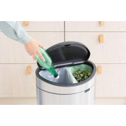 Poubelle Touch Bin New Recycle - 23 + 10 litres - Matt Steel Brabantia UGS100680_4