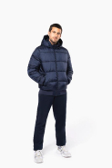 Veste unisexe ripstop recyclée à capuche - Tissu déperlant et intérieur matelassé - Réf: K6166_4