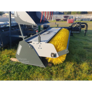 Godet balayeur à brosse rotative Sonarol LS SNR 2400 - Attelage Euro - Largeur 2400 mm - Neuf_4