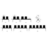 CUERVA - Siège bois sur poutre avec piètement métallique et options personnalisables_4