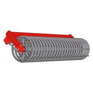 Déchaumeur avec réglage hydraulique de la profondeur sur le rouleau arrière