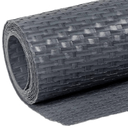 Vidaxl paravent de balcon anthracite 400x100 cm résine tressée 156240_4