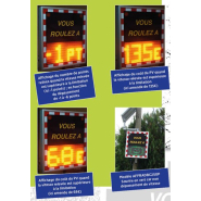 Panneau indicateur de vitesse de véhicule avec radars pédagogiques - Série AFFRAD & AFFRADBC_5