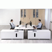 Bras articulé écran double fixe métal SAMY_4