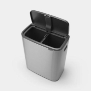 Poubelle Bo Touch Bin 2 x 30 litres - Acier Mat Anti-empreintes digitales - Brabantia_4