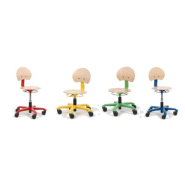 Siège ergonomique PICO pour encadrants de Petite Enfance (ATSEM) - Réglable, sur roulettes, coloris variés_4
