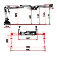 R 130 MS2 Grue auxiliaire - Bob SPA - Capacité de levage 130 kNm - Extension hydraulique 8,40 m_4