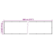 Vidaxl écran d'intimité de jardin aspect de plante vert 800x75 cm pvc 4005409_4