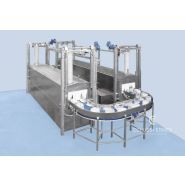 Laveuse d'acier inox pour moules de jambon avec économie d'énergie