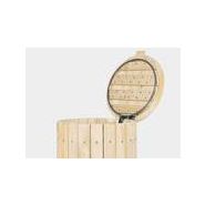 Poubelle publique Up19 - corbeille natura - Novatilu - 90 litres, bois de pin traité autoclave classe 4_4