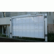 Vitrines extérieures sur pied - aluminium ou thermolaqué - plexi choc ou verre sécurit - éclairage LED ou fluo_4