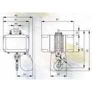 Palan électrique léger avec possibilité de personnalisation