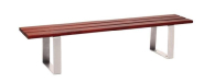 Banquette urbaine - Structure acier 80 mm - Hauteur assise 441 mm - Longueur 1800/2000 mm - 2/3 places_4