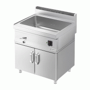 Bain-marie électrique sur meuble - 2x GN 1/1 - Meuble 2 portes Inox | GGM - Mario 700_4