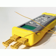 FI309 - Thermomètre numérique 2 voies thermocouple K avec modes d'affichage et fonctions min/max_4
