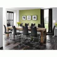 Lot de 4 chaises Kilou - tissu noir - piètement luge en tube laqué noir mat - design chic et moderne_4