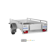 Remorque freinée aluminium - MCALU - DW150 - 1 essieu - PTAC : 1500 Kg - 255 x 153 cm - Saris_4