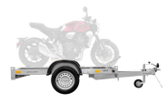 Remorque MARTZ GP 1 adaptée au transport d'une seule moto