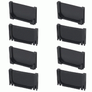 Vidaxl caniveau de drainage 4 pcs plastique 4 m 275502_4